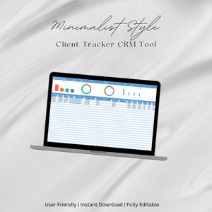 Client Management Excel Sheet, Small Business  Planner, Customer Task Tracker, CRM Business Tracker, Lead Tracker Excel Sheet