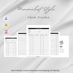 Client Management Lead Tracker, CRM Customer Tracking , Customer And Lead Management, Business Tracker, Client Planner System