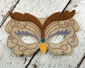 Majestic owl mask, exotic owl mask, magic owl mask, role playing, cos play, Halloween mask, party favor, photo prop, woodland animal,
