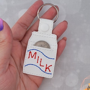 Adorable Milk Carton Quarter Holder for Shopping Cart Coins - Stay Organized and Stylish!
