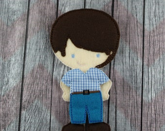flat felt dolls