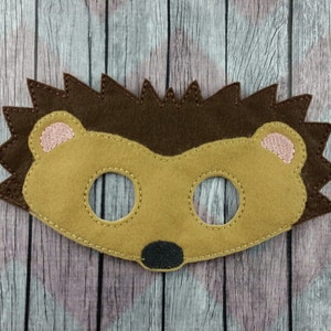 Handmade Hedgehog Felt Halloween Mask For Kids - Spook-tacular Costume Accessory