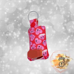 Porte-clés Emotion Hearts en vinyle marin pour inhalateur pour l'asthme