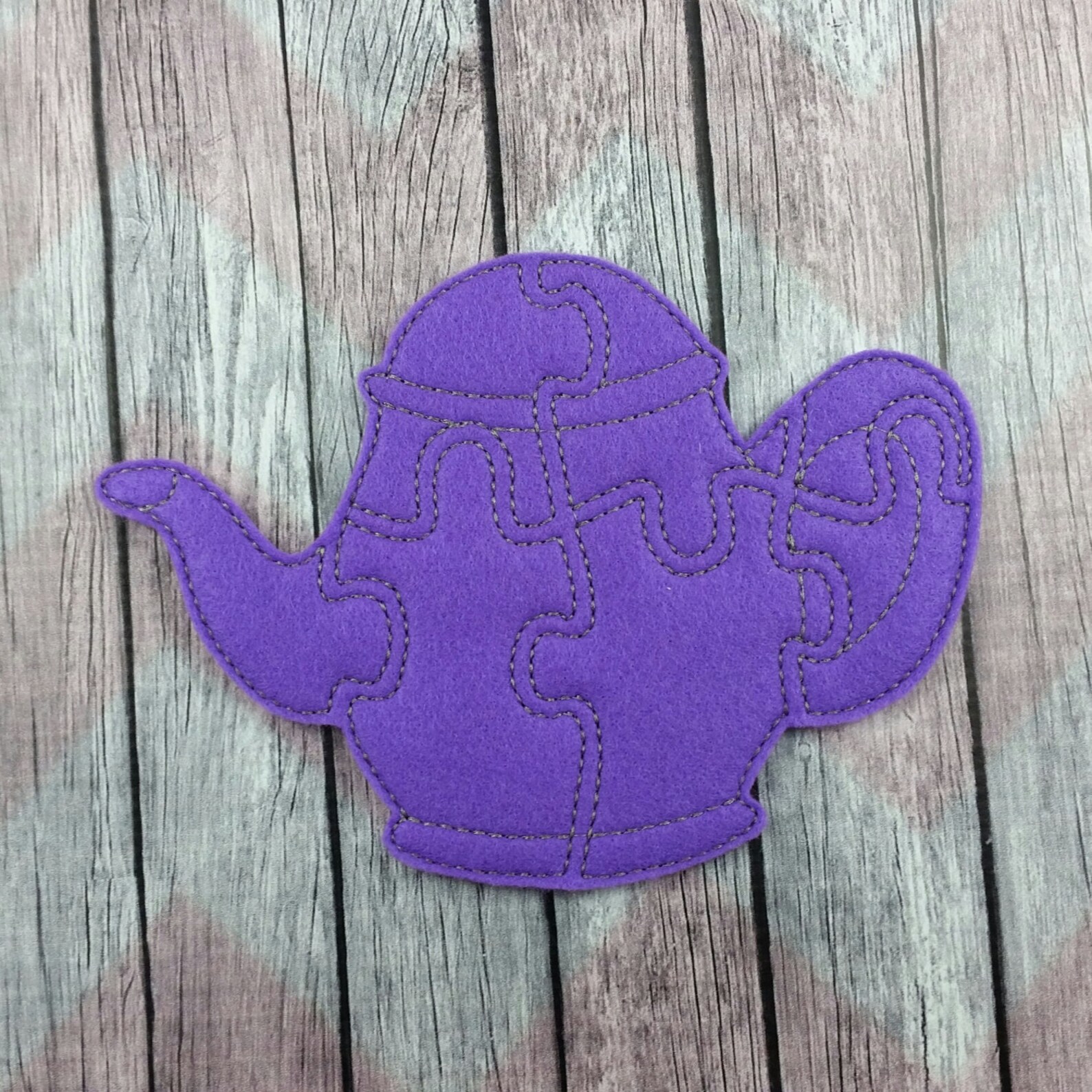 Teapot Puzzle felt tea pot puzzle play teapot puzzle Etsy