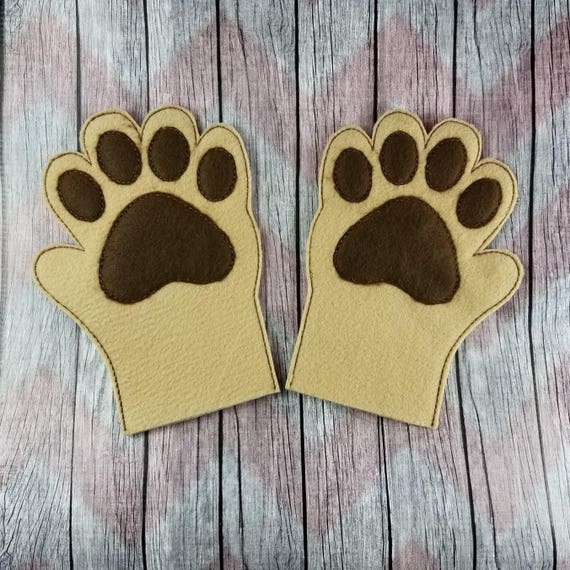 puppy paw gloves