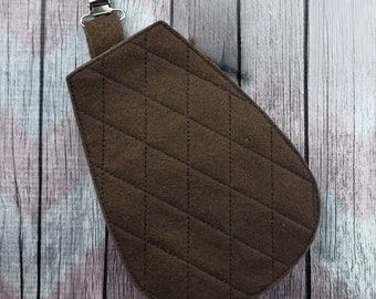 Beaver Costume Accessory for Children - Cozy Fleece Tail with Suspender Clip