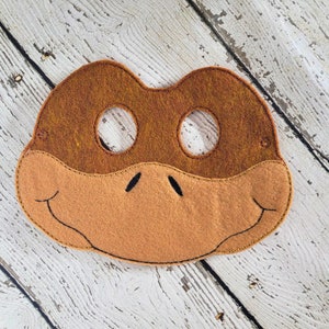 Brown Snake Handmade Felt Halloween Mask:  Get Your Serpent On