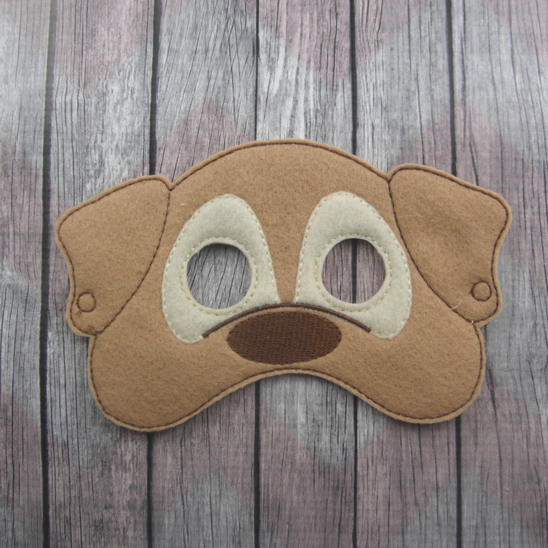 Puppy Dog Mask, Dog Halloween Mask, Dog Costume Mask, Children's Felt Mask, Party Favor, Photo