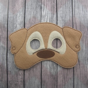 Puppy dog mask, dog Halloween mask, dog costume mask, children&#39;s felt mask, party favor, photo prop, storybook time, dress up, pretend play