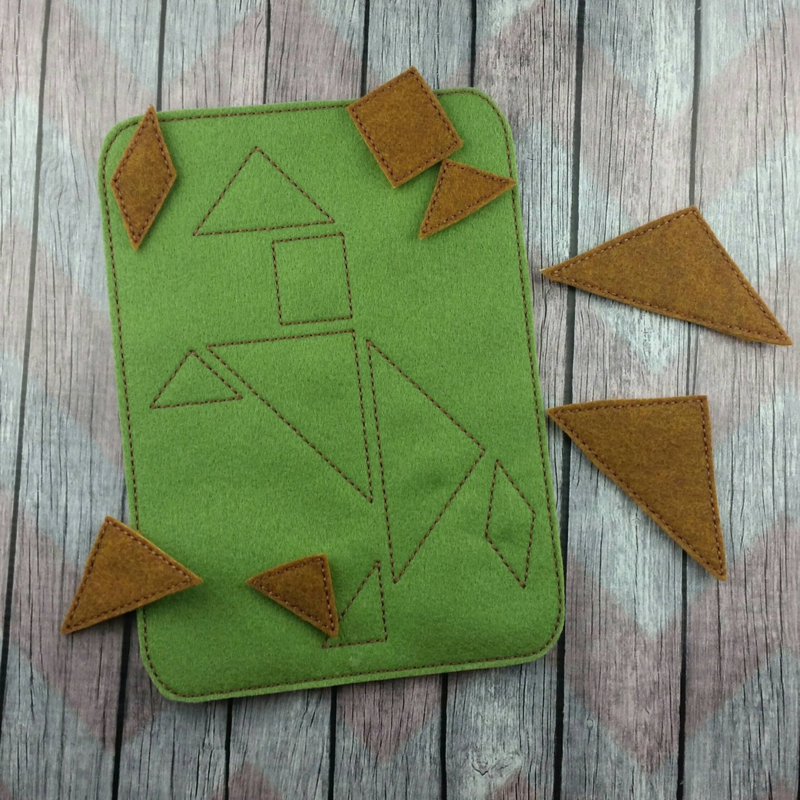 Horse Tangram Puzzle horse shape puzzle tangram block | Etsy