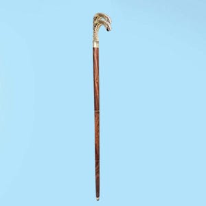 Wooden Cane Walking Stick Solid Wood Snake Handle  Canes, Animal Wood Carved Lightweight and Walking Stick Unisex