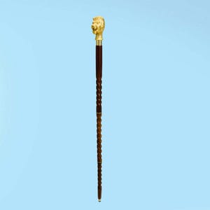 Nautical Vintage Walking Stick with lion Handle Victorian Walking Stick Wooden Canes, Best For Gift Halloween