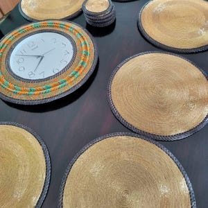 Beaded table Placemats Colorful table Placemats Turn your table to Luxury looking