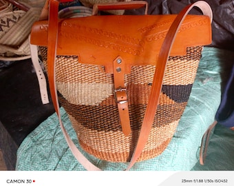 Sisal hand woven shoulder bag for ladies, African handmade string bag, Kenyan made kiondo bag, Best gift for her