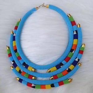 Maasai necklace, Ladies Necklace,Pendat Necklace,African necklace, Beaded necklace, Unique gift for her