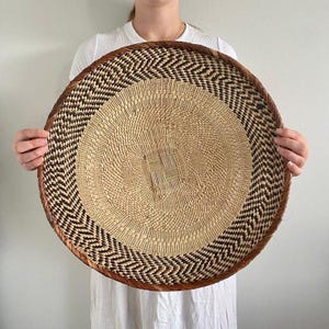 3er Set Tonga Körbe, 43 cm Simbabwe Wanddekoration