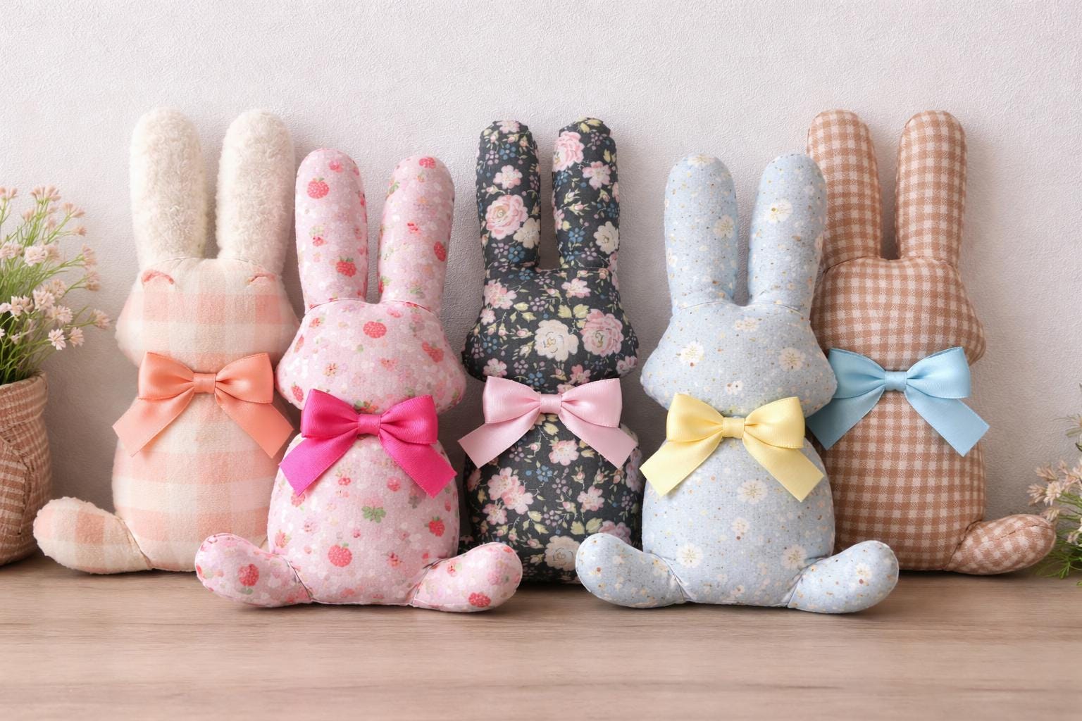 Easter Bunny Sewing Pattern – Fabric Rabbit Plush DIY Tutorial (PDF ...