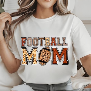 Football Mom PNG, Glitter Football PNG, Orange Football Mom Png, Game Day, Sports Png, Football Season Png, Digital Download