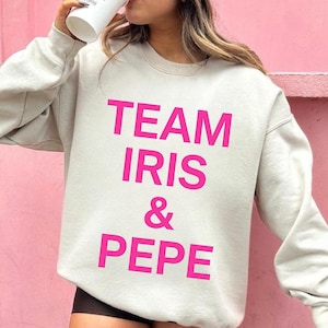 Team Iris & Pepe PNG – Cute Matching Shirt Design – Personalized Friends or Couple Graphic – Digital Download File