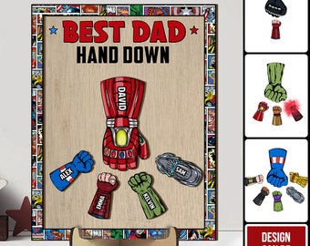 Fist Bump Superhero Dad Gift | Fathers Day Gift | Super Dad | 2024 Fathers Day Gift | New Dad Gift | Gift For Dad | Dad Present|Gift For Him