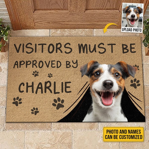 Personalized Photo Dog Doormat, Welcome Mat Dog, Dog Doormat, Custom Dog Gift, Dog Door Mat, Dog Welcome Doormat, Custom Welcome Dog Mat
