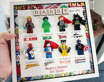 Personalized Superhero Dad Gift | 2024 Fathers Day Gift | Super Dad | New Dad Gift | Gift For Dad | Gifts from Son | Birthday Gift For Him