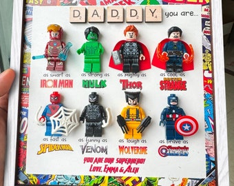 Personalized Superhero Dad Gift, Fathers Day Gift, Superhero Dad, 2024 Fathers Day Gifts, New Dad Gift, Birthday Gifts For Him, Dad Present