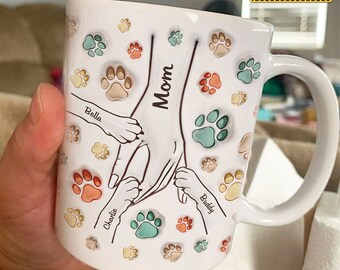 Custom Love Is Not About Getting, But Giving Pet Mug, Personalized 3D Inflated Effect Mug, Dog Cat Mug, Pet Owners Gift, Pet Lovers Gift