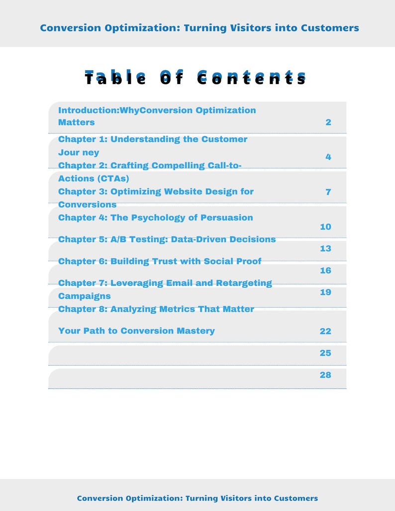 Guía de optimización de conversiones / Impulsar las ventas, mejorar la experiencia de usuario, convertir visitantes en compradores / Descarga digital imagen 2