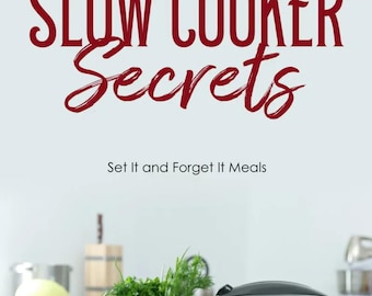 Hemligheter för slow cooker | Enkla recept för crockpot och tidsbesparande digital kokbok | Direkt nedladdning
