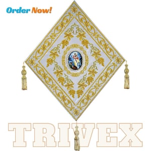 Orthodox Epigonation | Handmade Embroidered Vestment | Greek Byzantine Priest Gift | Worldwide Shipping | Church Liturgical Garment