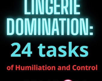 Femdom Task List PDF: 24 Lingerie Domination Tasks for Adults