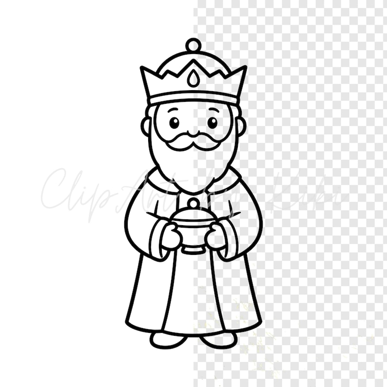 Nativity Scene Coloring Pages, Line Art, Christmas PNG Bundle, Outline ...