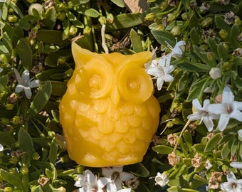 Owl Pure Beeswax Candle