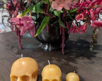 Skull Bundle Pure Beeswax Candles
