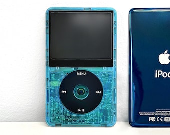 Custom All Blue Ipod Classic 7th Gen: Taptic Mod, 3000mah Battery