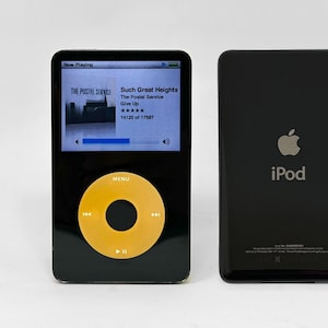 iPod 5G Custom Mod (Black/Yellow) - Flash Drive, Larger Battery, 5th Gen iPod Mp3 Player