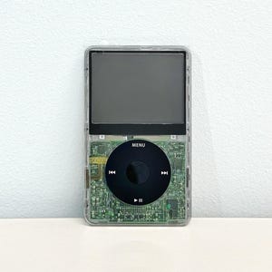 Custom iPod Classic 5G (Clear Finish) - Flash Drive, Larger Battery, 5th Gen iPod Mp3 Player