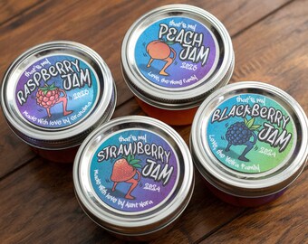 Custom "That's My Jam" Labels for Mason Jars - Print Your Own