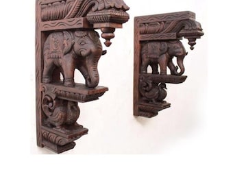 入手困難 ビンテージ記念楯　ヘブライ語 木製壁掛け エンブレム イスラエル海軍 Wooden Hand Carved Wall Bracket Pair, Wooden Dragon Yali, Yazhi