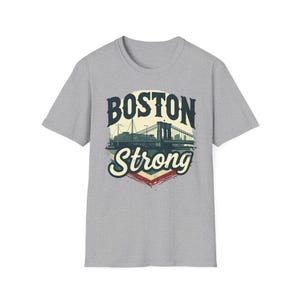 Boston Strong Unisex Softstyle T-Shirt, Supportive Tee, Boston Marathon Shirt, Lightweight Tee, Unisex Top, Boston Strong Tee