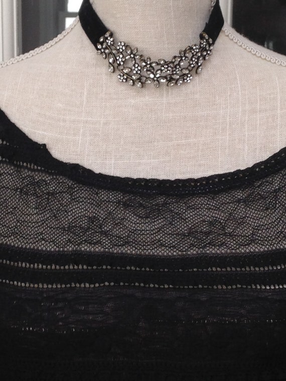 Oh So Romantic Edwardian Style Black Velvet Choke… - image 7