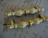 Two Vintage Distressed Furniture Handles Pulls Knobs Decorative Knobs for Dresser Cabinet Bookcase French Country Decor 97