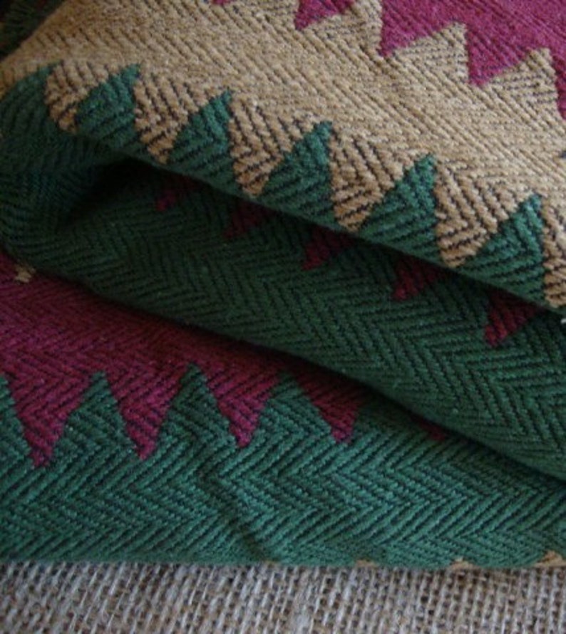 56 Wide Cotton Blend Upholstery Fabric Arizona Zig Zags Etsy