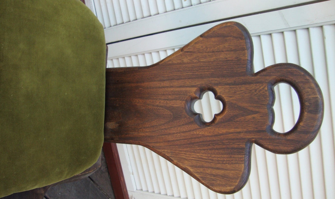 1900's Antique Wood Carved Birthing Chair Small Chair Etsy