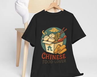 Chinese Food Lover T-Shirt | Noodles Dumplings Spring Rolls Graphic Tee