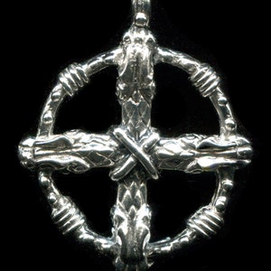Norse Viking Slavic Dragon Solar Cross - 6506S