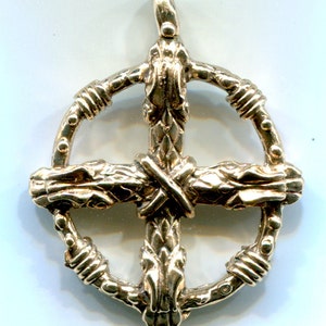 Viking / Norse, Dragon Solar Cross - 6506B