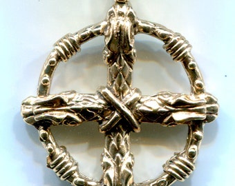 Viking / Norse, Dragon Solar Cross - 6506B