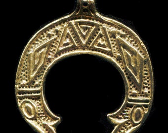 Lunula / Lunitsa with Double Dragon Heads - Slavic Pagan - 5010B